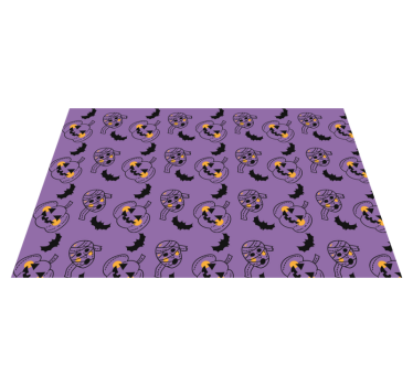 Tischset halloween mit verspielten kürbis-mustern - TenStickers