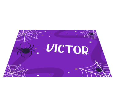 Tischset halloween mit gruseligen spinnennetzen - TenStickers