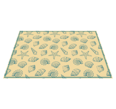 Tischsets originell mit muschelmotiv - TenStickers