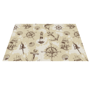 Tischsets originell mit maritimen mustern - TenStickers