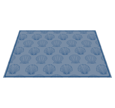 Tischsets originell muschel-muster eleganz - TenStickers