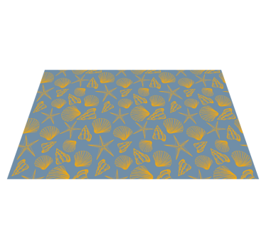 Tischset textur muschel muster teller - TenStickers