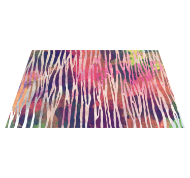 Tischset textur bunte streifen in abstraktem design - TenStickers