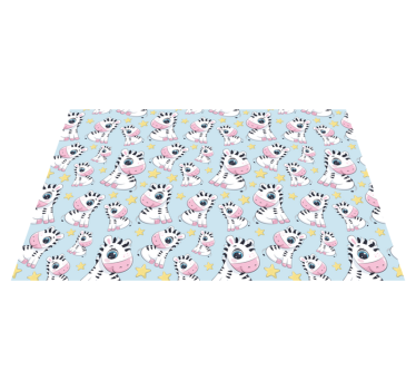 Tischset kinder mit niedlichem zebramotiv - TenStickers