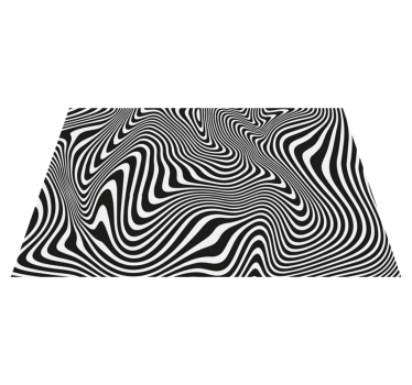 Tischset modern fließende schwarze muster - TenStickers