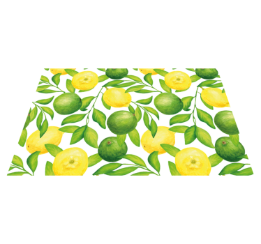 Tischset Zitrusfrüchte Zitronen und limetten - TenStickers