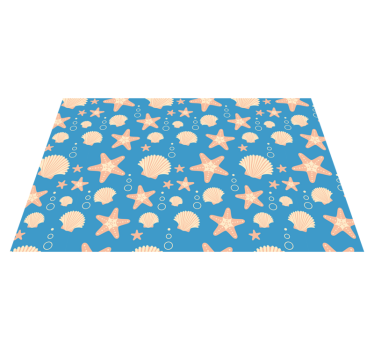 Tischsets originell muschelmuster maritim - TenStickers