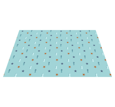 Tischsets originell mit seepferdchen und sternenfischen - TenStickers