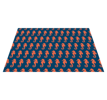Tischsets originell mit seepferdchen-muster - TenStickers