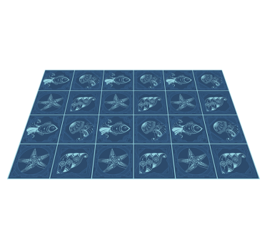 Tischsets originell maritimes muster - TenStickers