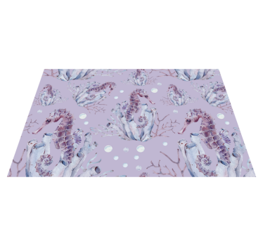 Tischsets originell mit seepferdchen-motiv - TenStickers
