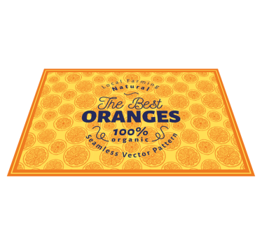 Tischsets originell mit orangenscheiben-muster - TenStickers