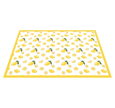Tischsets originell mit zitronenmuster - TenStickers