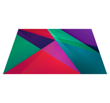 Tischset modern geometrisches farbenfrohes design - TenStickers