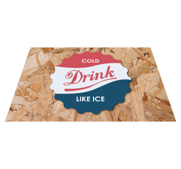 Tischset text für kalte getränke wie eis - TenStickers