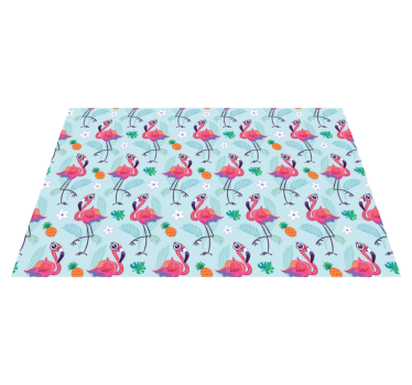 Tischsets originell im tropischen flamingo-muster - TenStickers