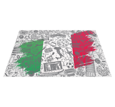 Tischset rechteckig Italien Hintergrund - TenStickers