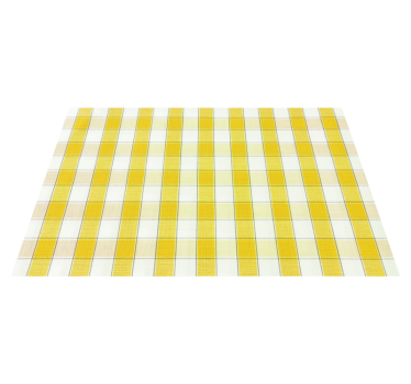 Tischset textur gelbes karomuster - TenStickers