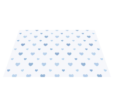 Tischsets originell mit hellblauem herzmuster - TenStickers