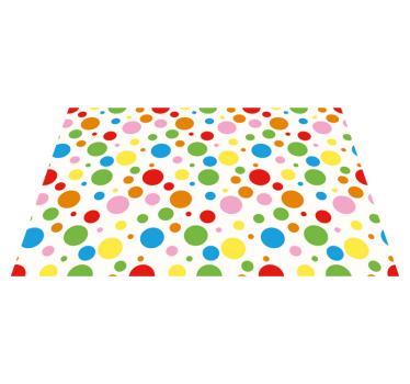 Tischset kinder bunte punkte - TenStickers