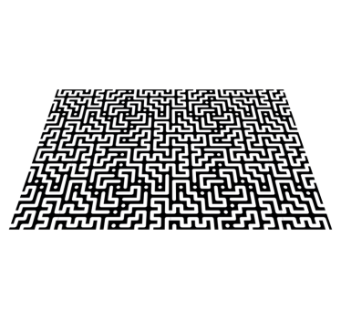 Tischset textur mit abstraktem labyrinthmuster - TenStickers