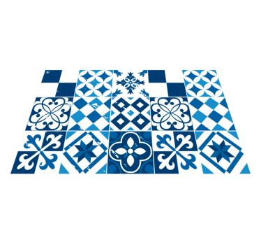 Tischset textur mit geometrischen mustern - TenStickers