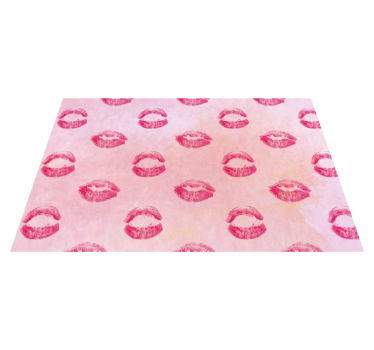 Tischsets originell mit kussmund-muster - TenStickers