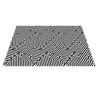 Tischset modern mit geometrischem schwarzen muster - TenStickers