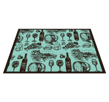 Tischsets originell im vintage-cuisine-stil - TenStickers