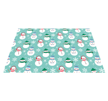 Platzset Weihnachten Weihnachtsschneemann - TenStickers