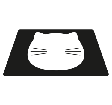 Tischsets originell in katzenkopf-form - TenStickers