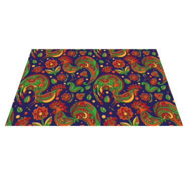 Tischsets originell mit lebhaften blumenmustern - TenStickers