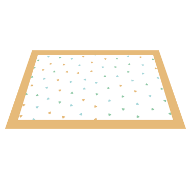 Tischset mit namen im eleganten dreiecksmuster - TenStickers
