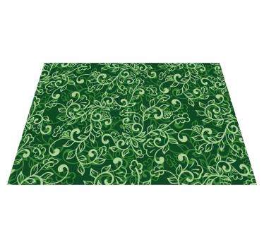 Tischset textur florales grünes muster - TenStickers