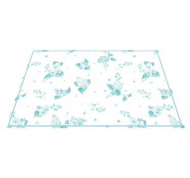Tischset modern mit floraler musteroberfläche - TenStickers