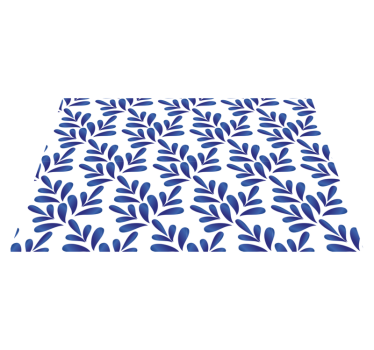 Tischset zuhause Blaues porzellan - TenStickers