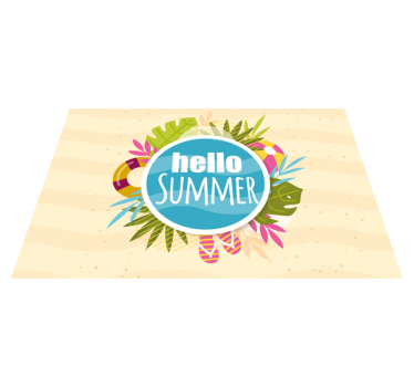 Tischsets originell sommerlaune genießen - TenStickers