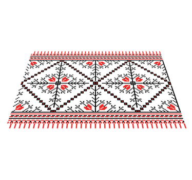 Tischsets originell mit geometrischem blumenmuster - TenStickers