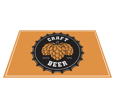 Tischsets originell mit craft beer logo - TenStickers