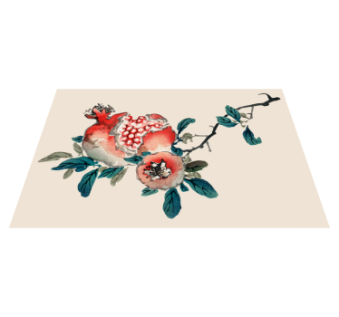 Tischsets originell mit granatapfelblüten design - TenStickers