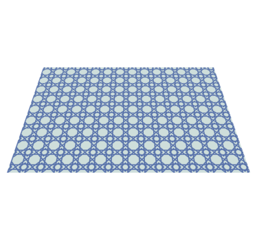 Tischset textur elegantes blaues muster - TenStickers