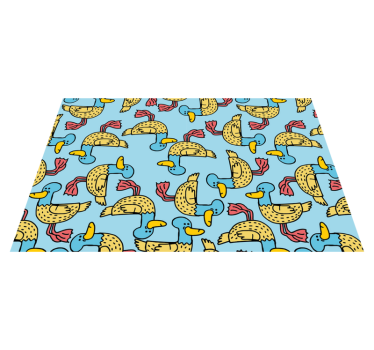 Tischsets originell mit witzigem entenmuster - TenStickers