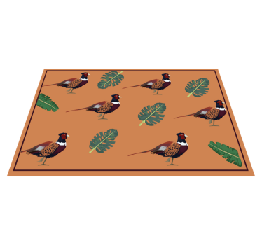 Tischsets originell mit buntem fasanenmuster - TenStickers