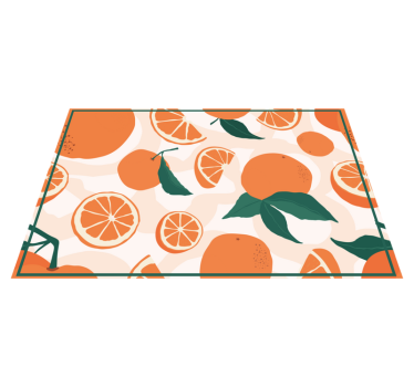 Tischsets originell mit zitrusfrüchte-motiv - TenStickers