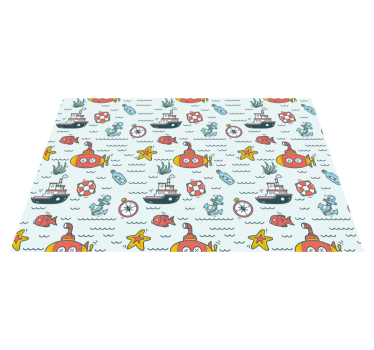 Tischset kinder unterwasser u-boot abenteuer - TenStickers