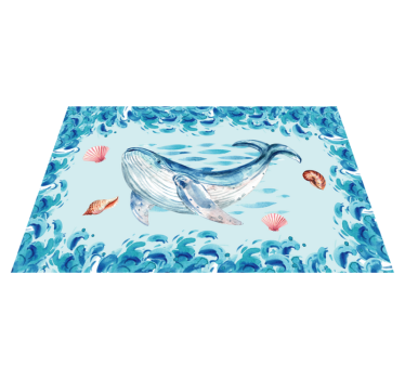 Tischsets originell wale meeres-elemente - TenStickers