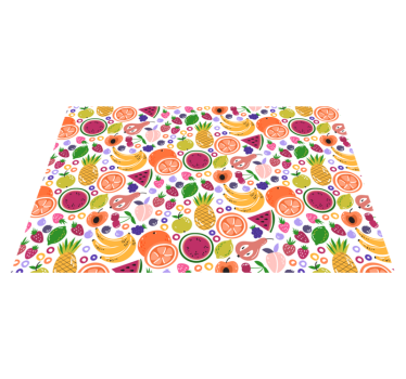 Tischset kinder mit fruchtmuster druck - TenStickers