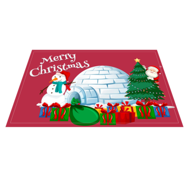 Platzset Weihnachten Urlaubsmotive und texte - TenStickers