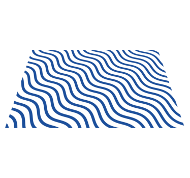 Tischset modern mit wellenförmiger oberfläche - TenStickers