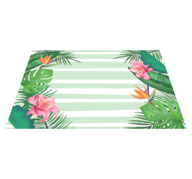 Tischsets originell mit tropischem blattdesign - TenStickers